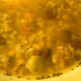 有機の紅茶(セイロン)ミックス豆コーン玄米ご飯お粥
